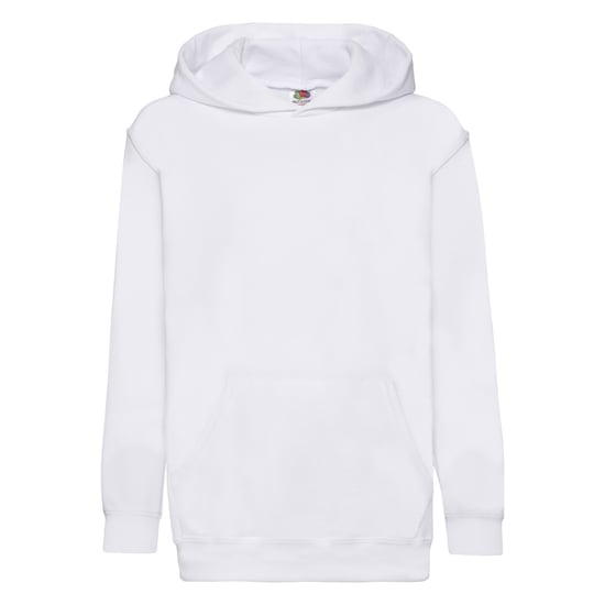 Fruit Of The Loom Childrens Unisex Hooded Sweatshirt / Hoodie (White) - Image 1