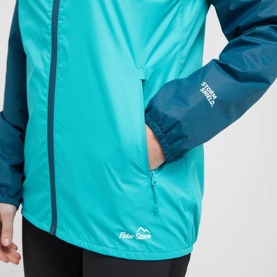 Peter Storm Women's Cyclone Lightweight Waterproof Jacket with Fitted Hood, Hiking Raincoat