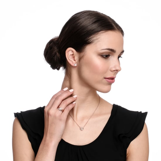 Orphelia 'Alberte' Dames 925 Sterling Zilveren Ketting met Hanger - Roze ZH-7233/RG - Image 4