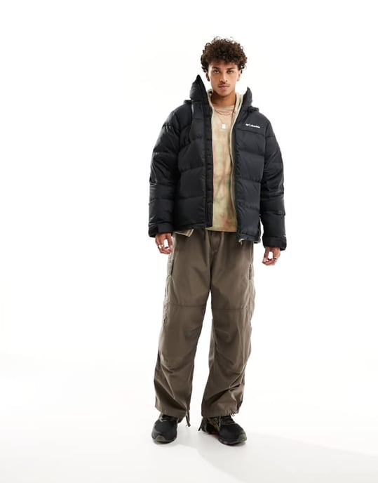 Columbia Bulo Point II packable down puffer jacket in black - Image 2