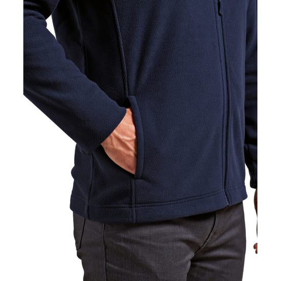 Premier Mens Recyclight Microfleece Full Zip Jacket (Navy)