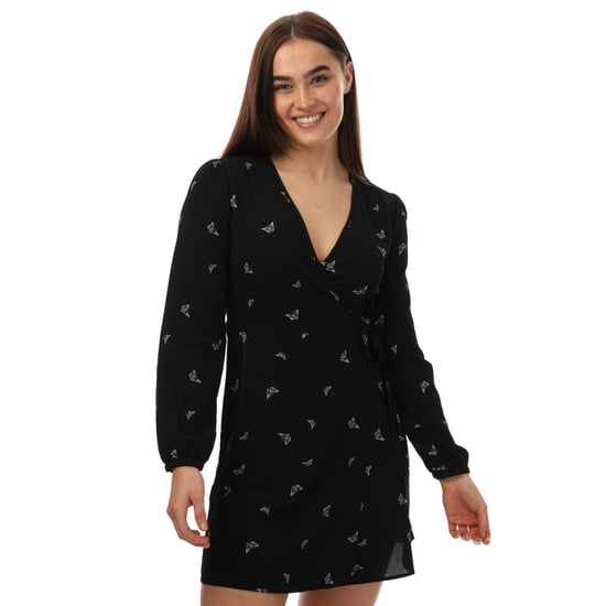 Women's Only Nova Lux Tia Wrap Dress in Black