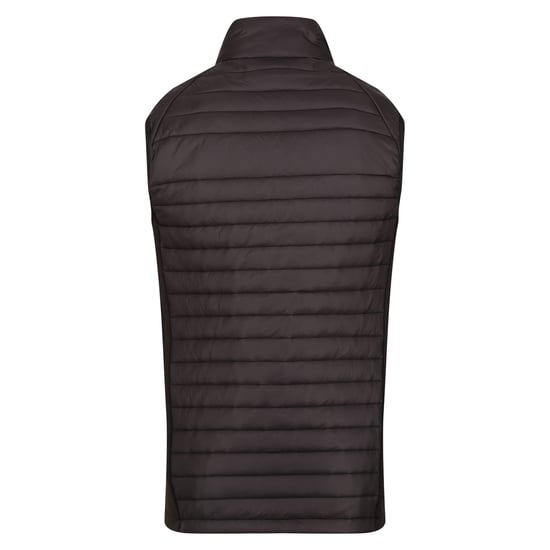 Regatta Mens Navigate Quiltad Hybrid Gilet (Svart/Seal Grey) - Image 2