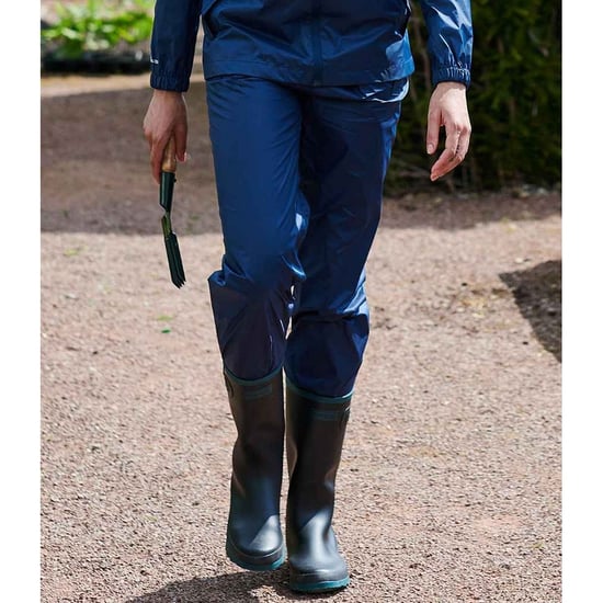 Regatta Womens/Ladies Pro Waterproof Packaway Over Trousers (Navy) - Image 3