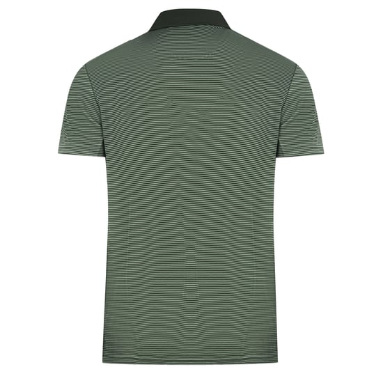 Lyle & Scott Deep Spruce Golf Microstripe Polo Shirt - Image 2