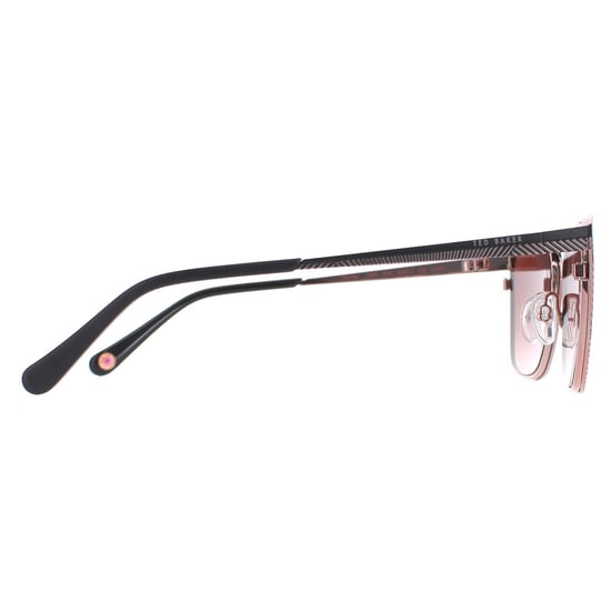 Ted Baker Sunglasses TB1563 Cerise 004 Black Brown Gradient
