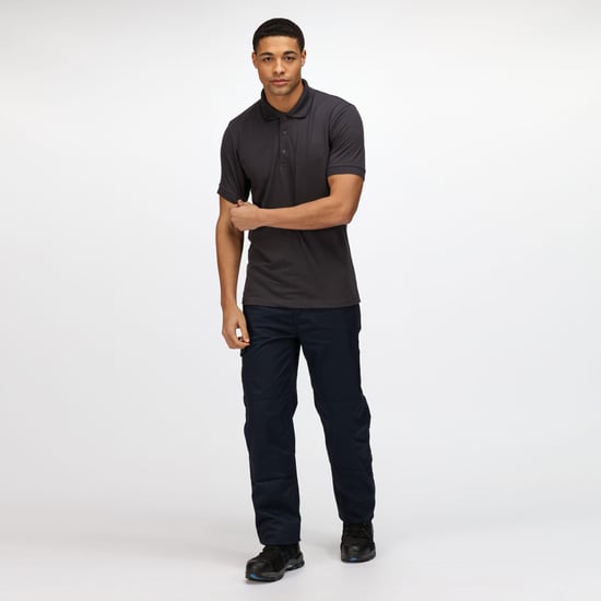 Regatta Mens Pro Cargo Waterproof Trousers - Regular (Grey Blue)