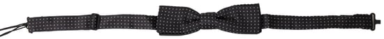 Silk Polka Dot Adjustable Bow Tie - Image 1