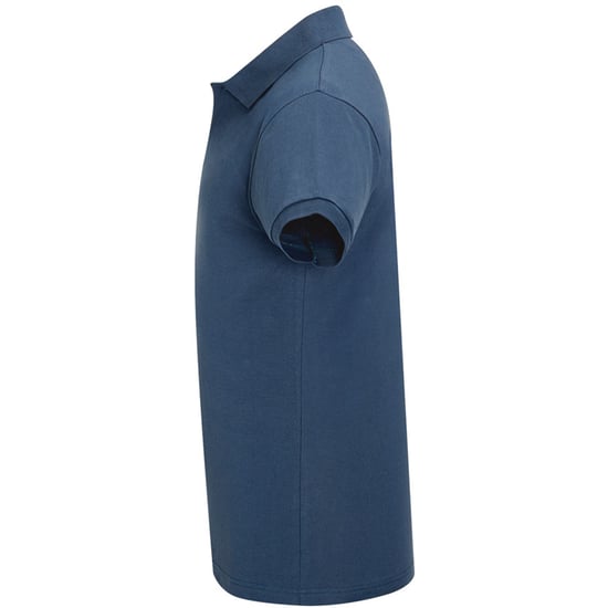 SOLS Heren Perfect Pique Korte Mouw Poloshirt (Denim) - Image 3