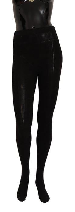 Dolce & Gabbana Women's Black Wool Stretch Tights