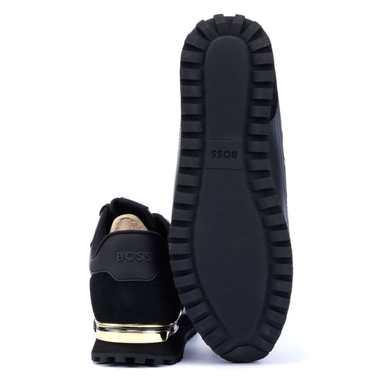 Boss Parkour Runn Men's Black/Gold Trainers - Image 4