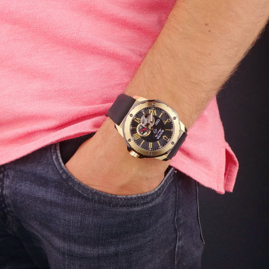 Bulova Marine Star herenhorloge Zwart 98A272 - Image 5