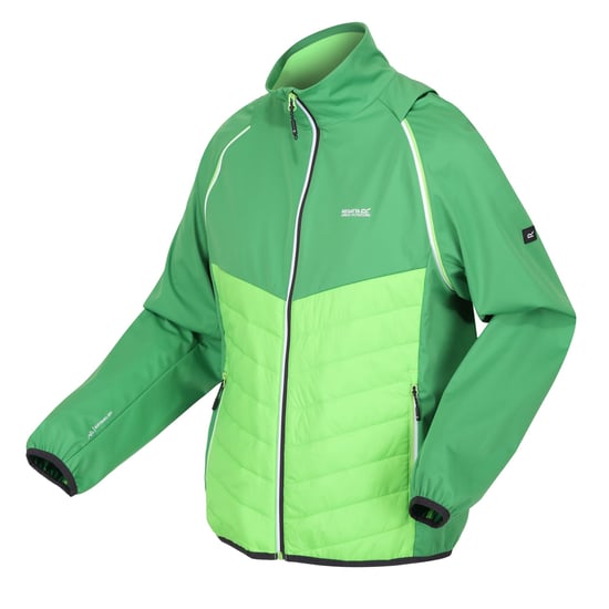 Regatta Mens Steren Hybrid Soft Shell Jacket (Field Green/Jasmine Green)
