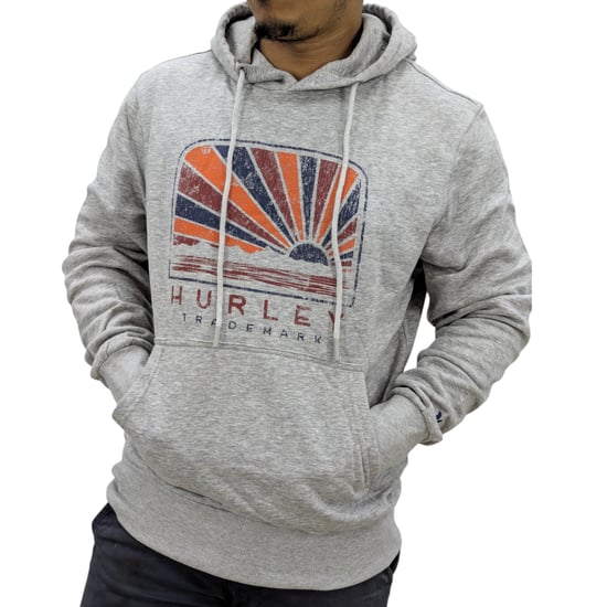 Hurley Mens Fleece Hoodie Casual Pullover Hooded