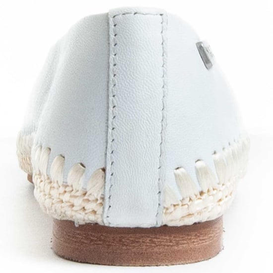 Purapiel Ballerine Andra In White - Image 6