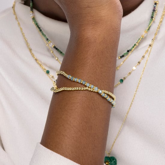 Luxenter Zira bracelet finished in 18k yellow gold