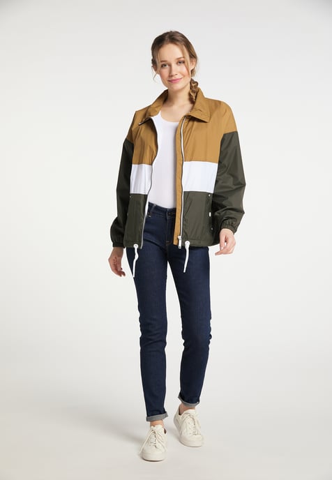 Dreimaster Windbreaker boundry Dames Donker zand olijf - Image 2