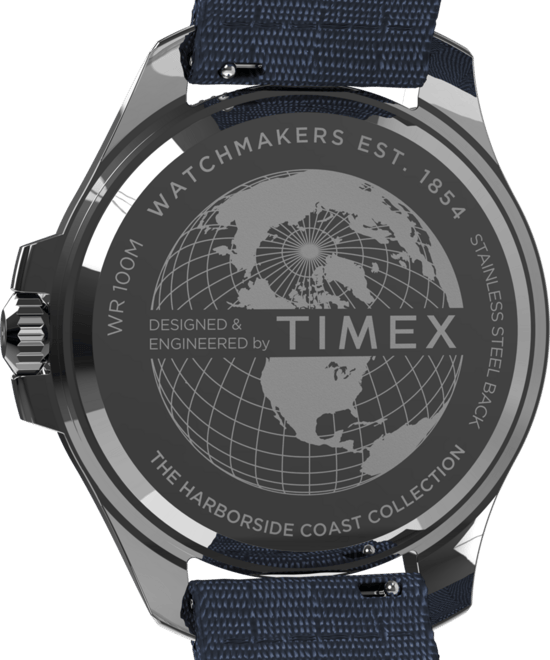 Timex Harborside Coast Heren Blauwe Horloge TW2W62700 - Image 3