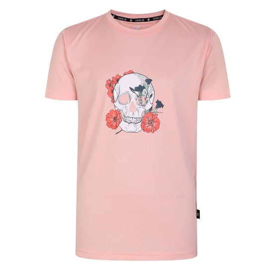 Dare 2B Childrens/Kids Amuse Skull T-Shirt (Apricot Blush Pink)
