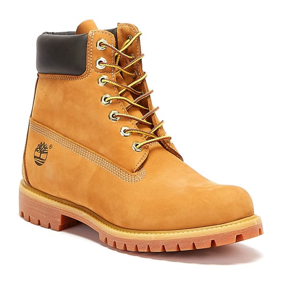 Timberland Mens Wheat Premium 6 Inch Nubuck Leather Boots - Image 2