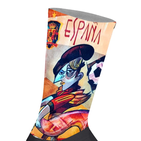 Unisex Elastic Printed Long Socks