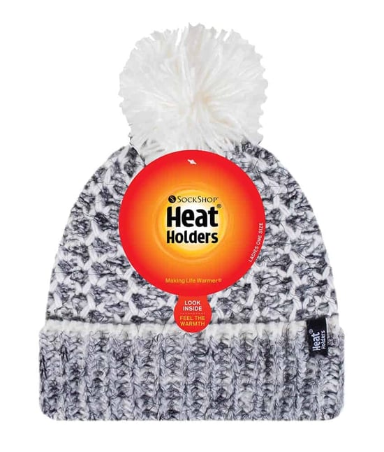 Heat Holders - Thermische Bobble-hoed voor dames - Zwart - Image 2