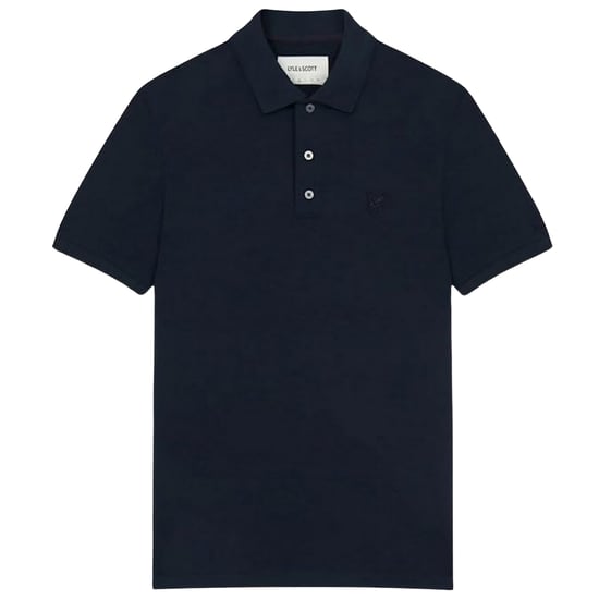 Lyle & Scott tonaal Eagle marineblauw poloshirt - Image 1