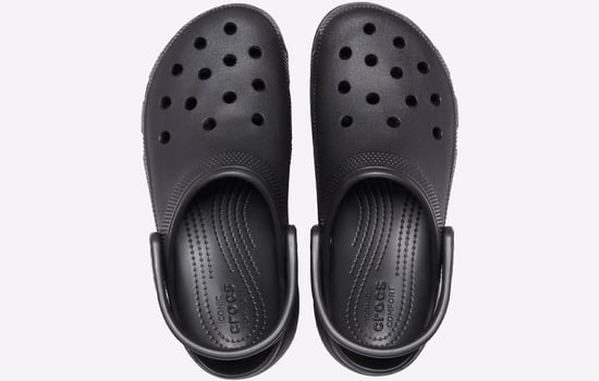 Crocs Kvinnors Classic Plattform Clog Svart - Image 5
