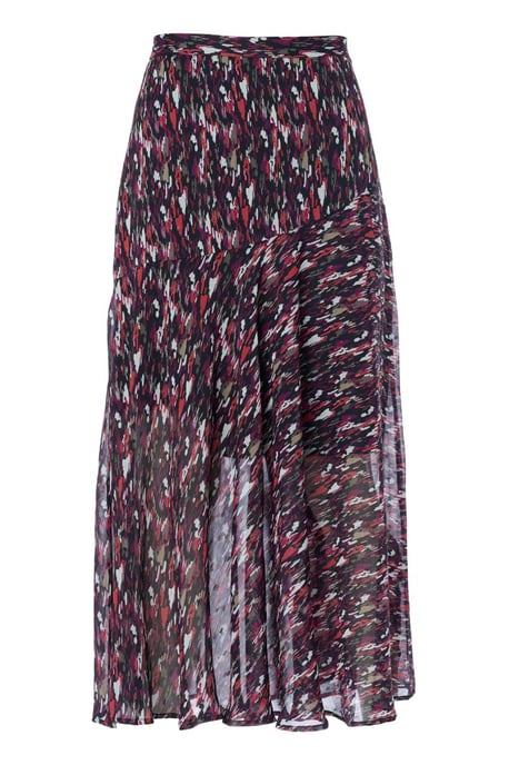 Amee Print Rok Taupe / Multi - Image 4