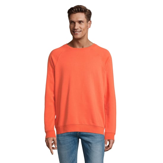 SOLS Unisex Adult Space Organic Raglan Sweatshirt (Burnt Orange)