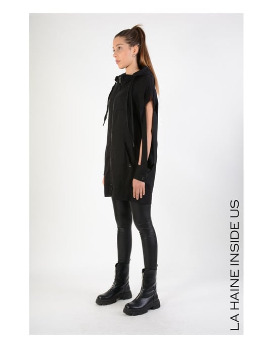 La Haine Inside Us Vest Woman's Black - Image 3