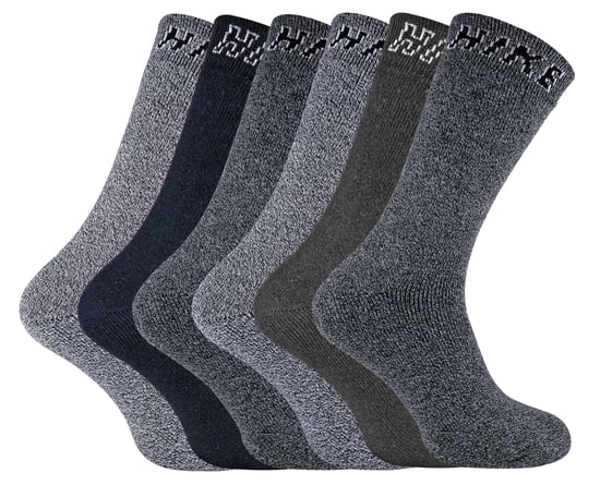Sock Snob - 6 Pairs HIKE Mens Summer Breathable Cotton Hiking Socks - Image 1