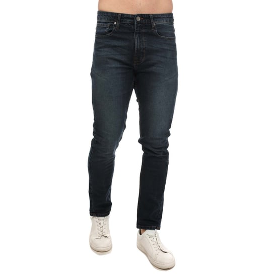 Men's Ben Sherman Mid Wash Denim Jeans in Dark Blue