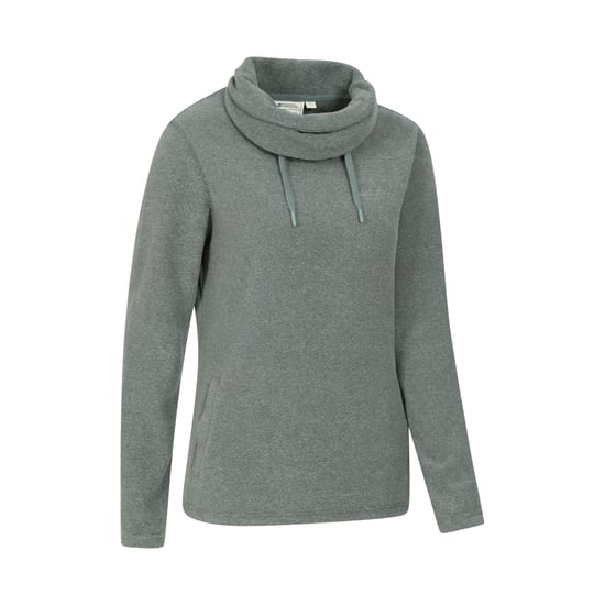 Mountain Warehouse Fleece-topp för kvinnor/damer Hebridean Cowl Neck (mörk kaki) - Image 4