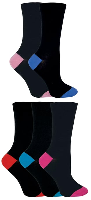 Sock Snob® - Damstrumpor med mjuk topp i bomull i multipack - Image 2