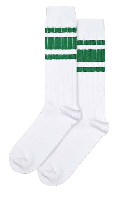1 Pack Novelty Chunky Socks | Happy Socks | Funny Ribbed Socks - Green - Image 1