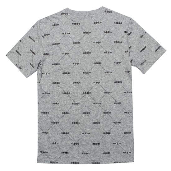 Boy's adidas Junior Core Favourite T-Shirt in Grey - Image 2