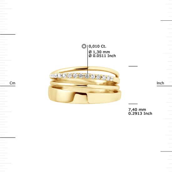 DIADEMA - Ring - Prestige Jewelery - Diamonds - Yellow Gold