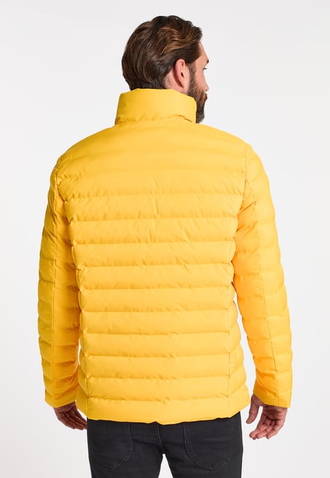 Dreimaster Padded quilted jacket Men yellow - Image 4