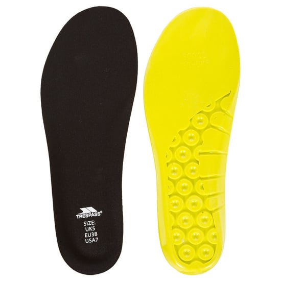 Trespass Outrun Cushioned Insoles (Black/Yellow) - Image 3