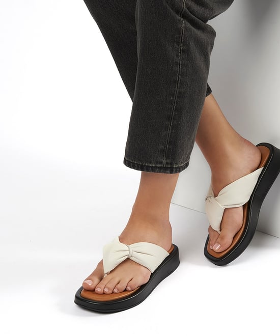 Dune Ladies LANDMARK Leather Toe-Post Sandals