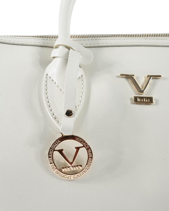 V Italia Womens Handbag V014 SAFFIANO-G CREMA - Image 4