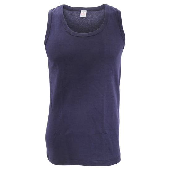FLOSO Mens Interlock Single Vest (Pack Of 3) (Navy) - Image 2