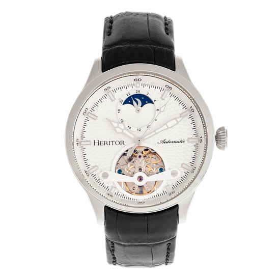 Heritor Automatische Gregory Semi-Skelet Leather-Band Horloge - Image 1