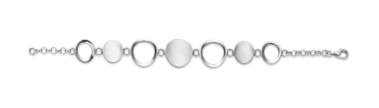 Orphelia Dames 925 Sterling Zilveren Set: Ketting + Armband - Zilver SET-025 - Image 3