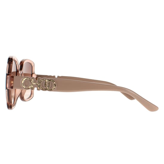 Jimmy Choo Square Womens Crystal Nude Brown Gradient Sunglasses - Image 3