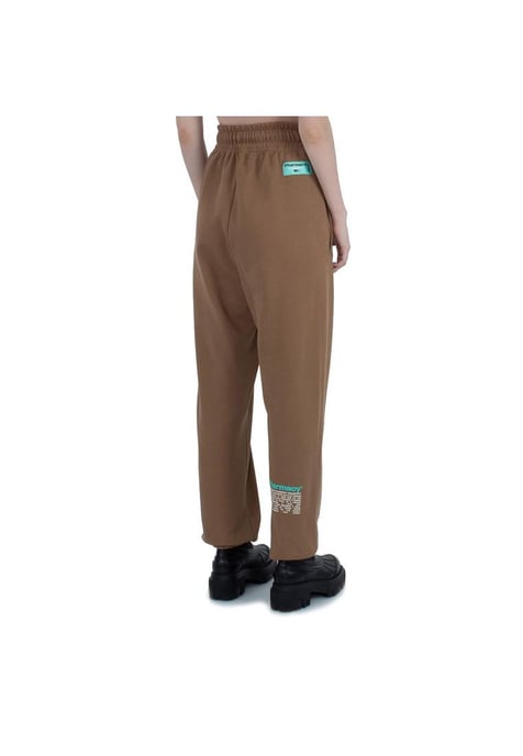 Pharmacy Industry Women's Chic Cotton Jersey Trousers with Logo Print