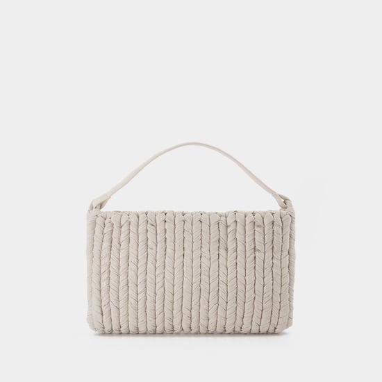 The Square Bag in White Vegan Leather