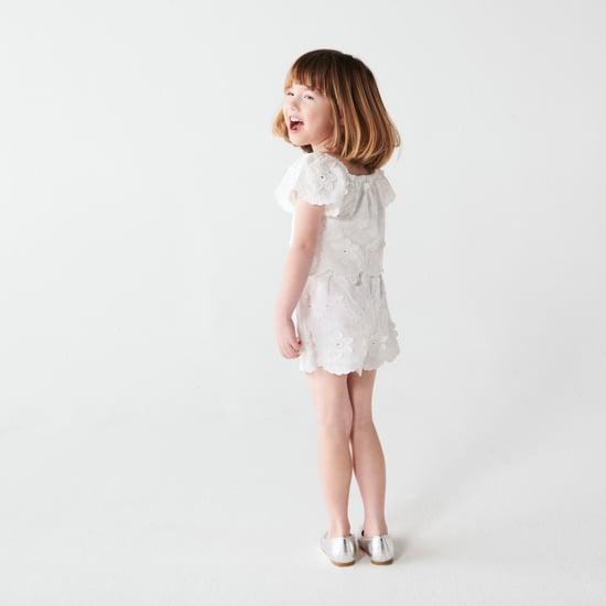 River Island Mini Girls Playsuit White Broderie Floral