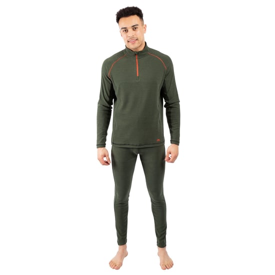 Trespass Mens Del Base Layer Top (Ivy/Black)